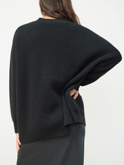 V-neck knitted cardigan loose sweater overcoats