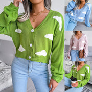 Baiyun knitted cardigan sweater women's clothing
