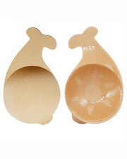 2pcs/pair Reusable Dolphin Lift Nipple Cover Invisible Stick Bra Breathable Buckle Lift Chest Stickers