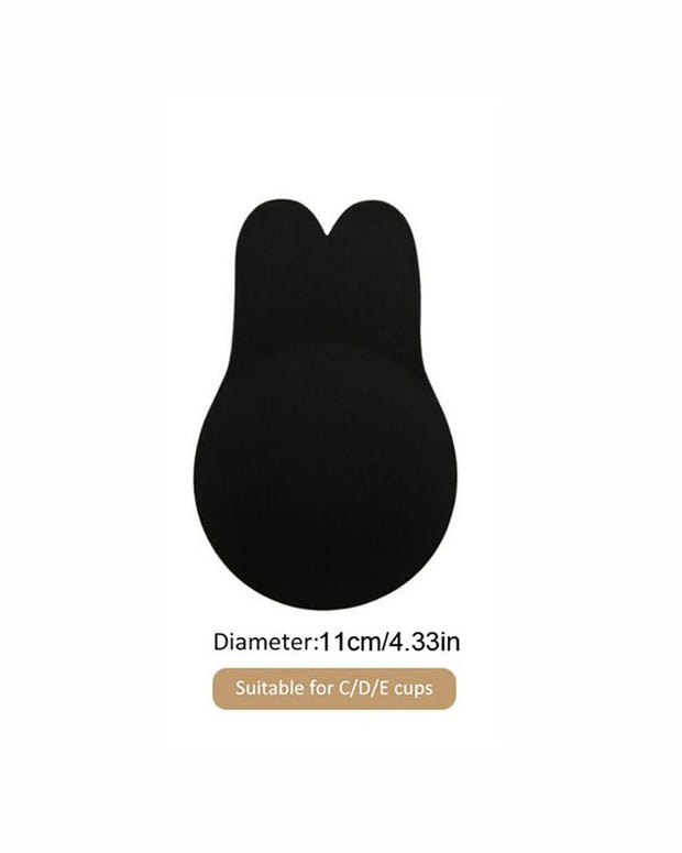 2pcs/pair Rabbit Nipple Cover Silicone Breast Petals Strapless Bra Tape Invisible Lift Up Reusable Breast Sticker