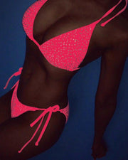 Glitter Strap Bra With Panties Bikini Sets - Xmadstore