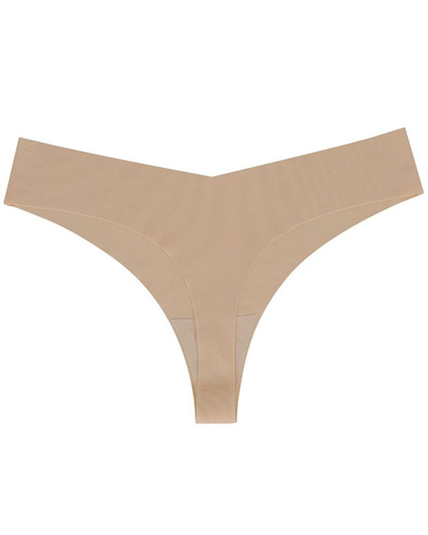 Low Waist Skinny Solid Color Seamless Panties