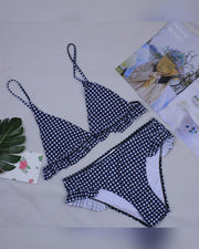 Gingerham Print Strao bra With Panties Bikini Sets - Xmadstore