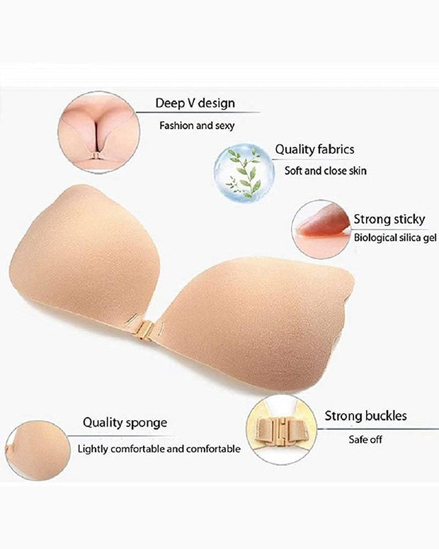 Invisible Silicone Breast Lifting Adhesive Bra Reusable Nipple Covers