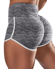High Waist Colorblock Sporty Shorts Active Workout Gym Shorts
