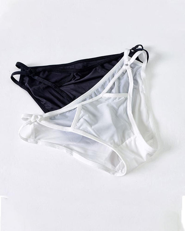Plain Cut-Out Detail Cotton Panties