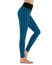Abstract Jacquard High Elastic High Waist Yoga Pants Active Pants
