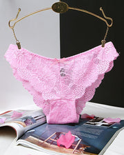 Bowknot Design Crochet Lace Panties - Xmadstore