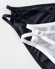 Plain Cut-Out Detail Cotton Panties