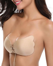 Sticky Push Up Adhesive Invisible Backless Bra Magic Nipple Covers Strapless Bra