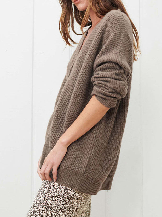 Retro Knit Cardigan Lazy Wind Sweater Outer Layers
