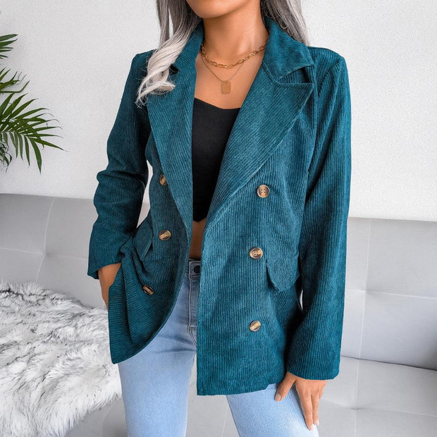 Double-breasted small blazer jacket
