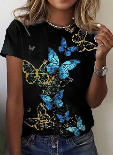 Border butterfly T-shirt