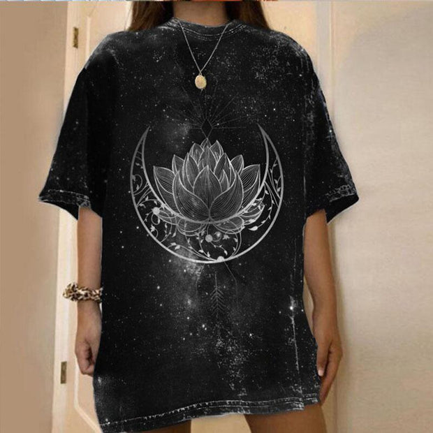 Personalized women's loose round neck short-sleeved t-shirt women