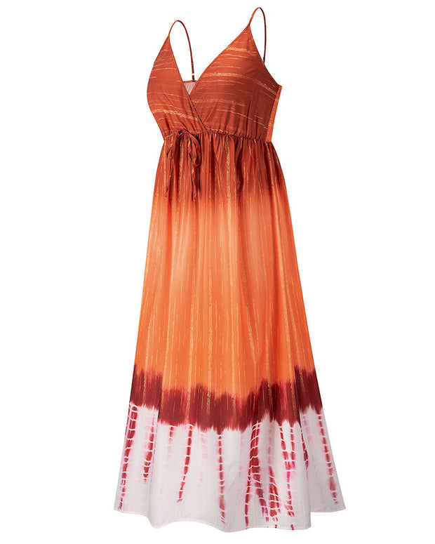 Tie-Dye Slip Dress Ombre Dress
