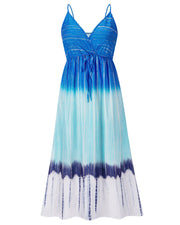 Tie-Dye Slip Dress Ombre Dress