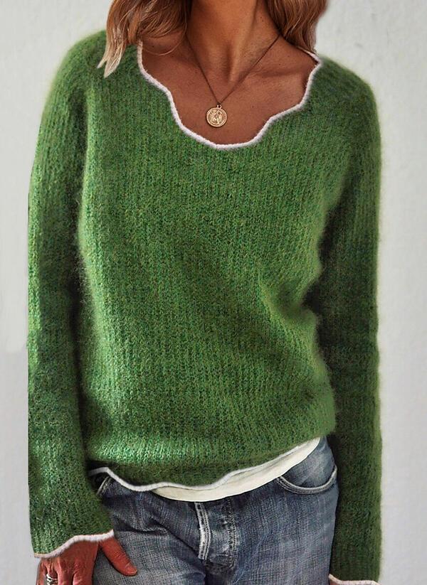 Knitted Women's Tops Fashion Warm Sweater
