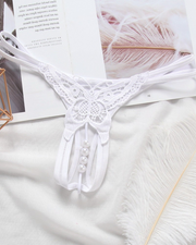 Sexy Skinny Butterfly Pattern Embroidery Low Waist Panties