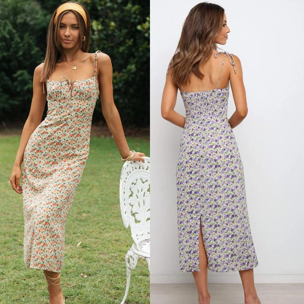 Women summer floral printed dress