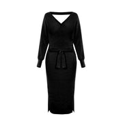 Women's fall and winter Knit bodycon Dress