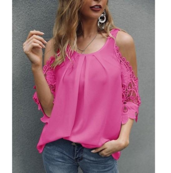 Casual shirt with sling cutout sleeves