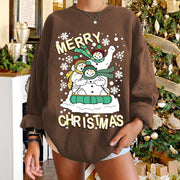 Fashion casual plus size Christmas sweater women