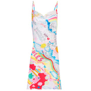 Summer women's V-neck halter print suspender dress